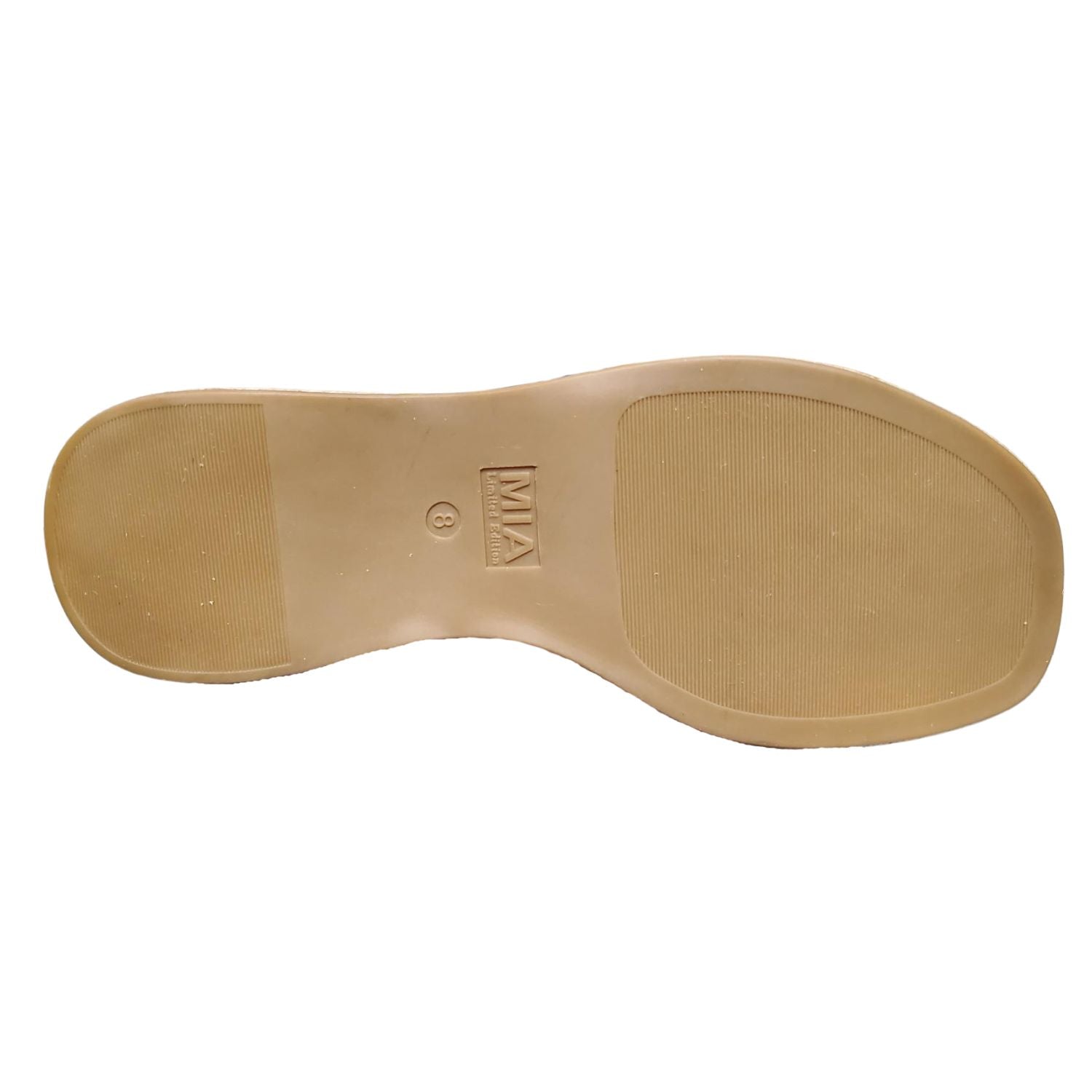 Mia Womens Palmira Slip On Platform Wedge Sandal, Sand