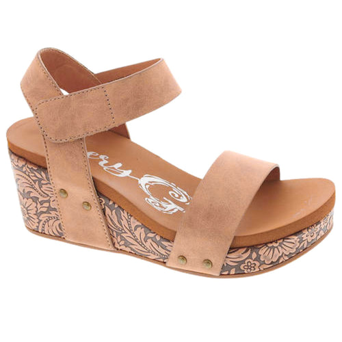 Very G Womens Devon Wedge Heel Platform Sandal