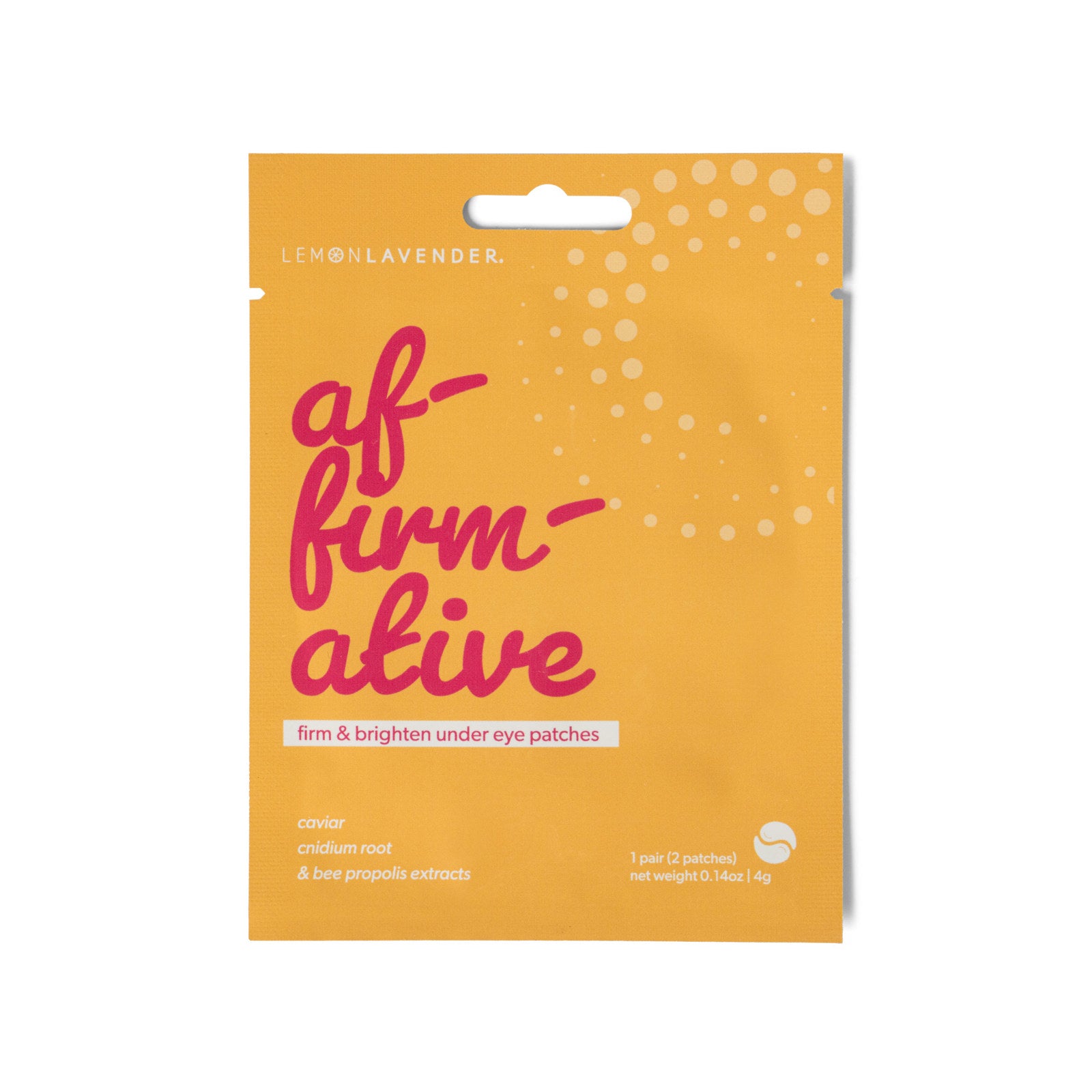 Lemon Lavender Eye Candy Foil Under Eye Skincare Patches