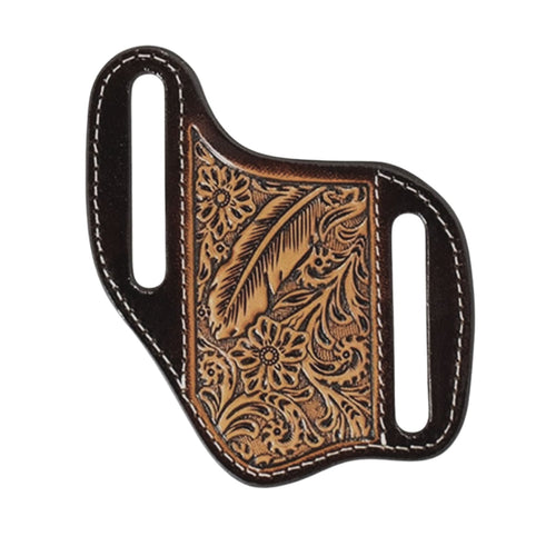 Ariat Floral Embossed Leather Belt Knife Sheath