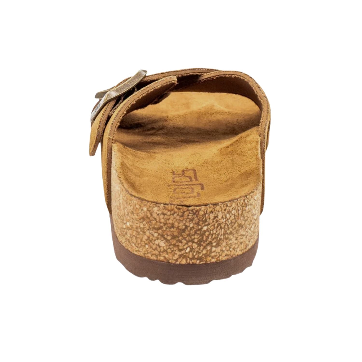 Flojos Womens Wilder Slip On Criss-Cross Straps Memory Foam Sandal, Tan