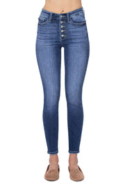 Judy Blue Womens Medium Wash Skinny Fit Denim Jeans