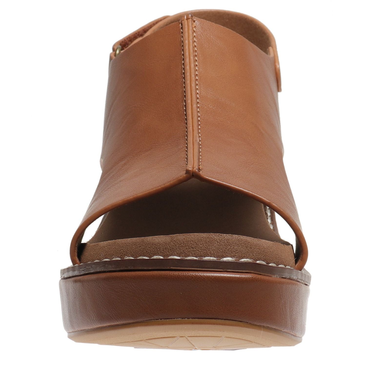 Pierre Dumas Womens Sonda-6 Slip On Slingback Wedge Sandal, Whiskey