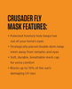 Cashel Crusader Horse Fly Mask with Ears, Breast Cancer Pink