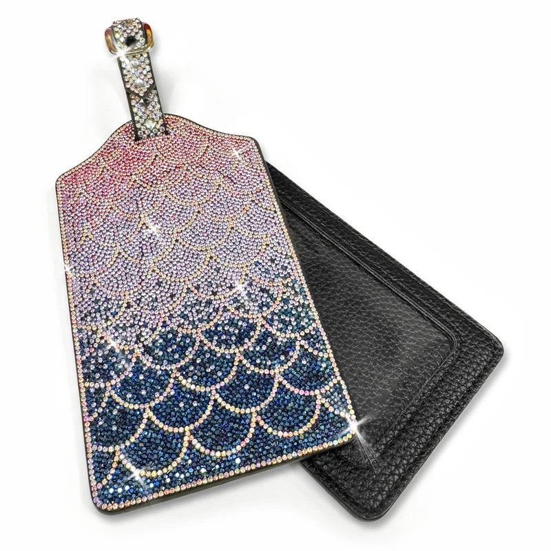 Jacqueline Kent Mermaid Crystal Adjustable Luggage Tag