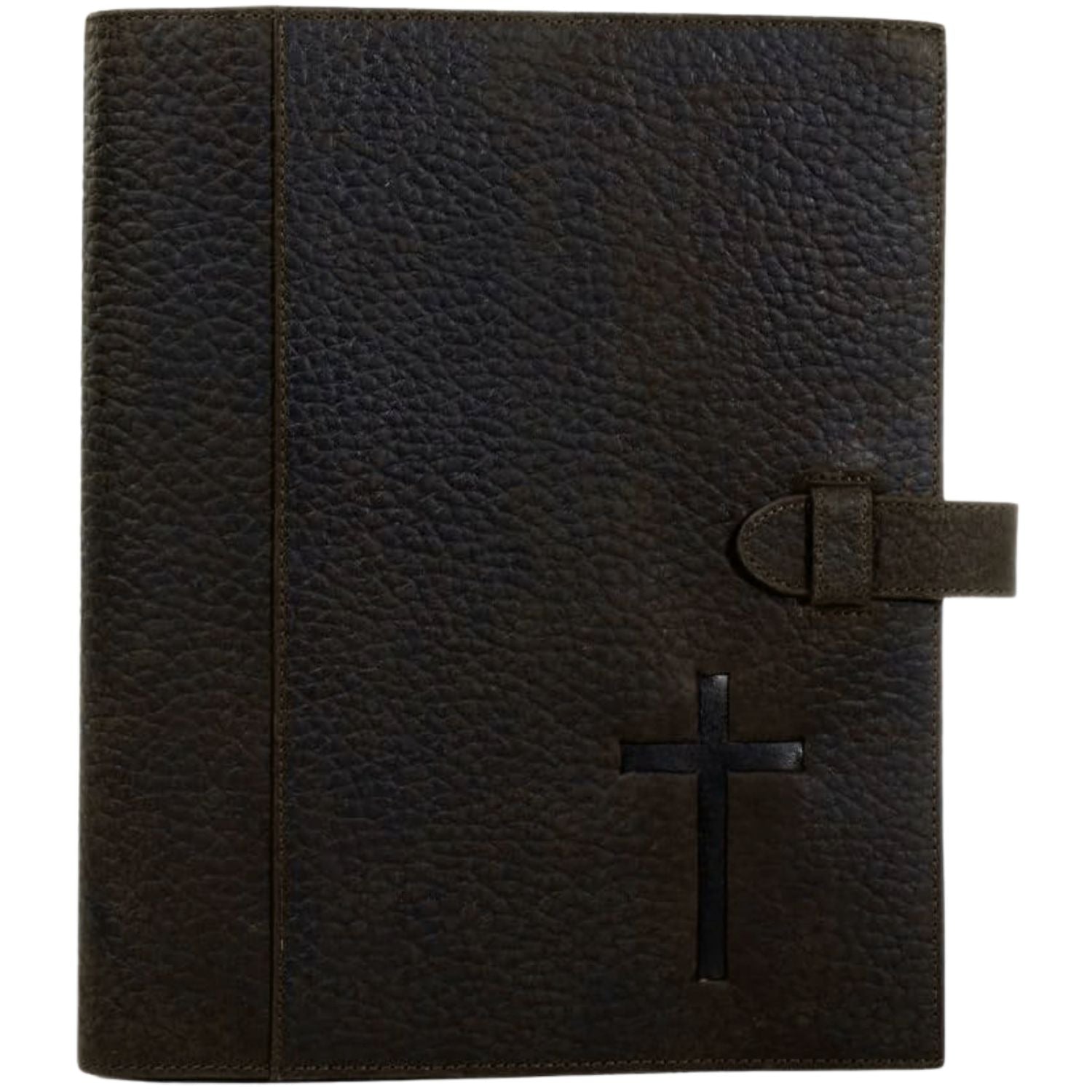 Nocona Embossed Cross Tab Western Leather Bible Cover, Brown