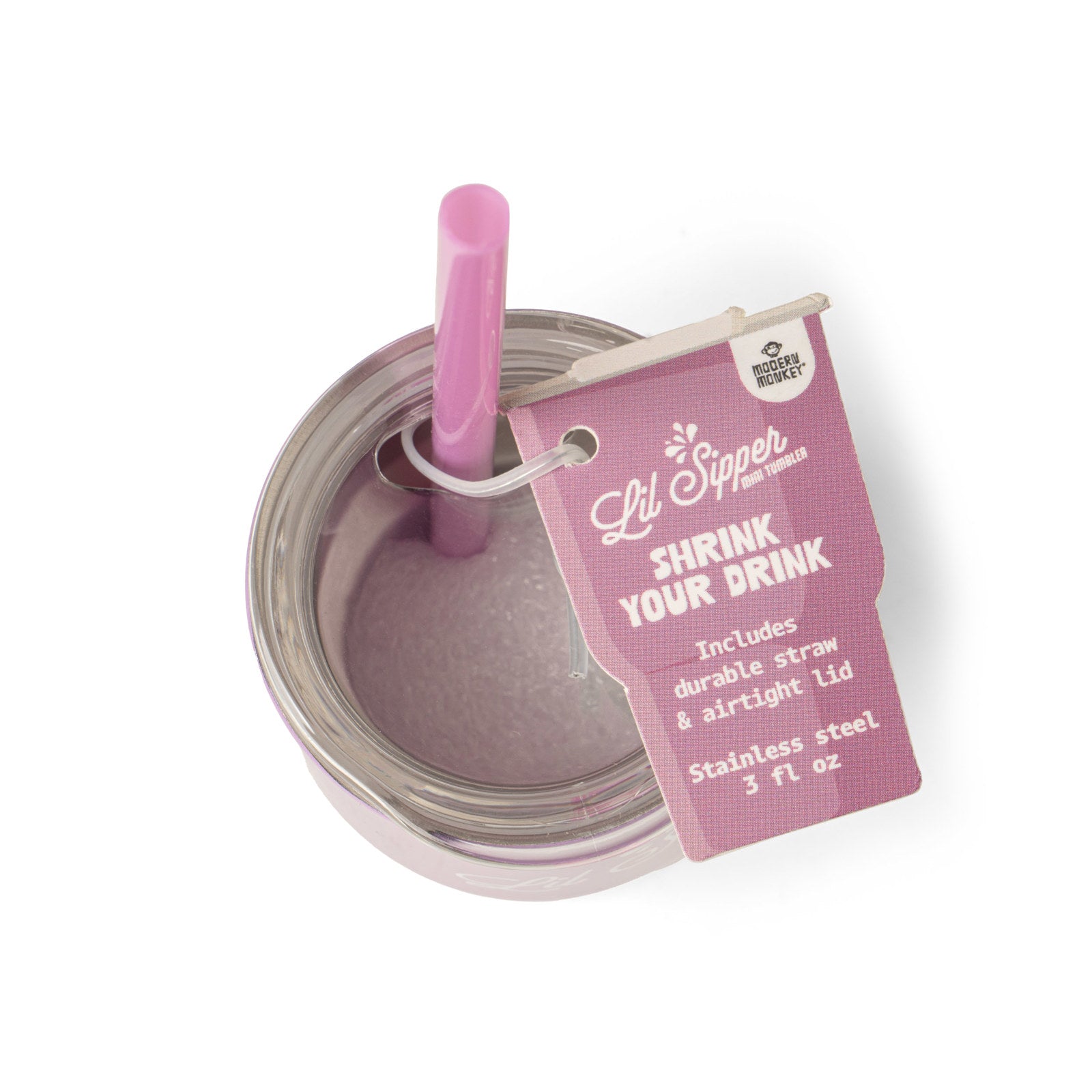 Modern Monkey Lil' Sipper Mini Tumbler Cup With Straw