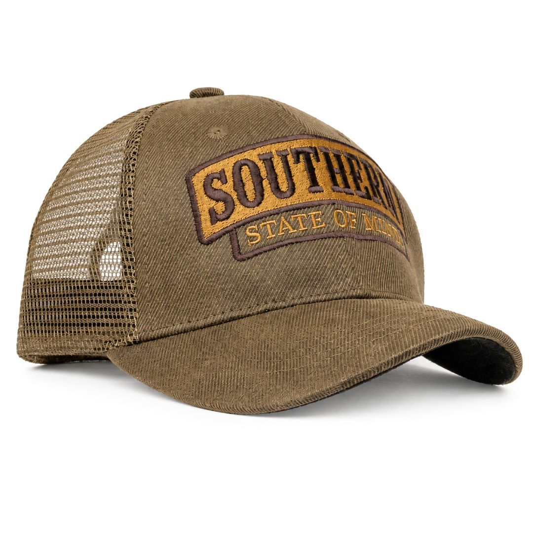 Seminole Outfitters Mens Oilskin Mesh Back Adjustable Cap, Southern State of Mind