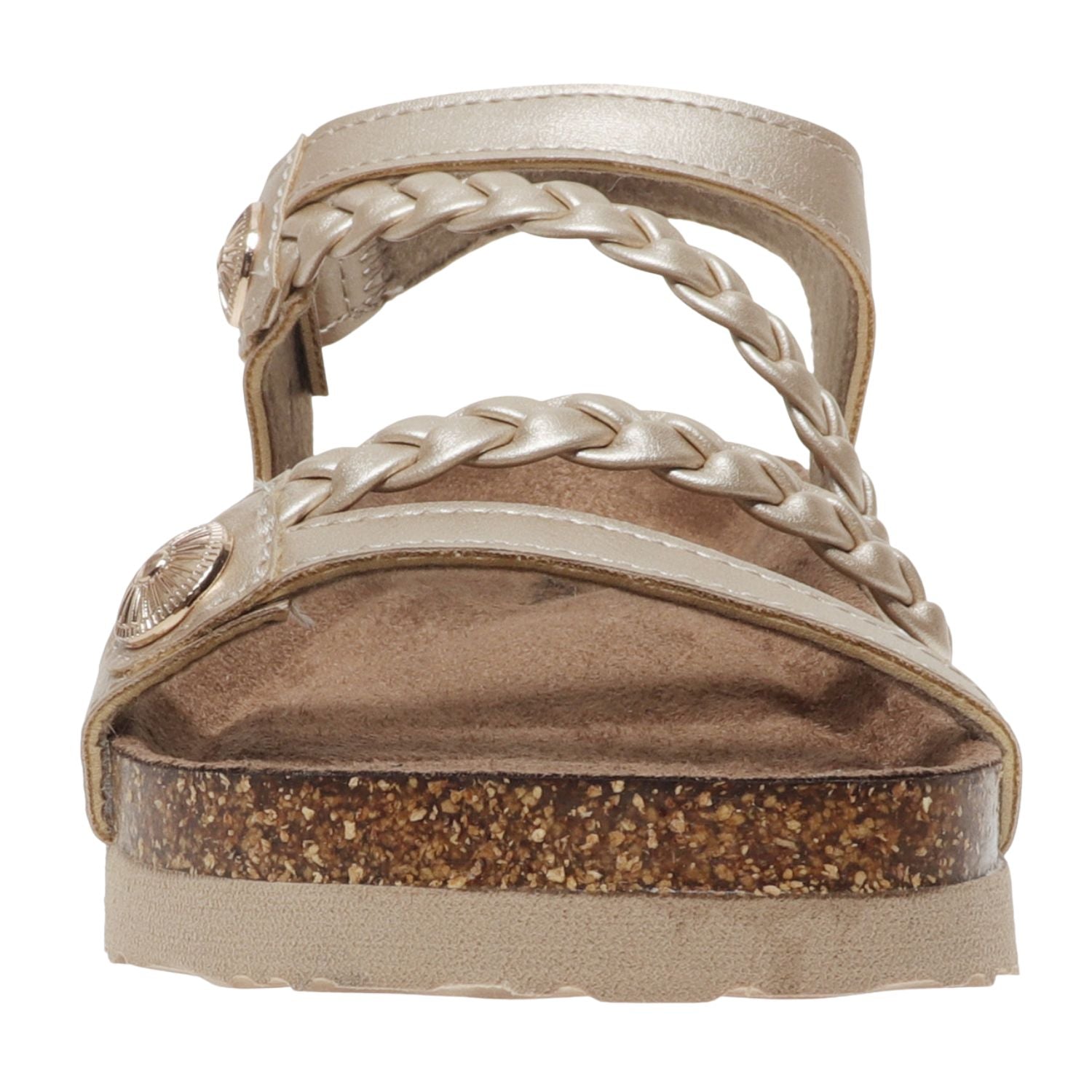 Outwoods Kids Prime-5 Hook and Loop Fashion Sandal, Gold
