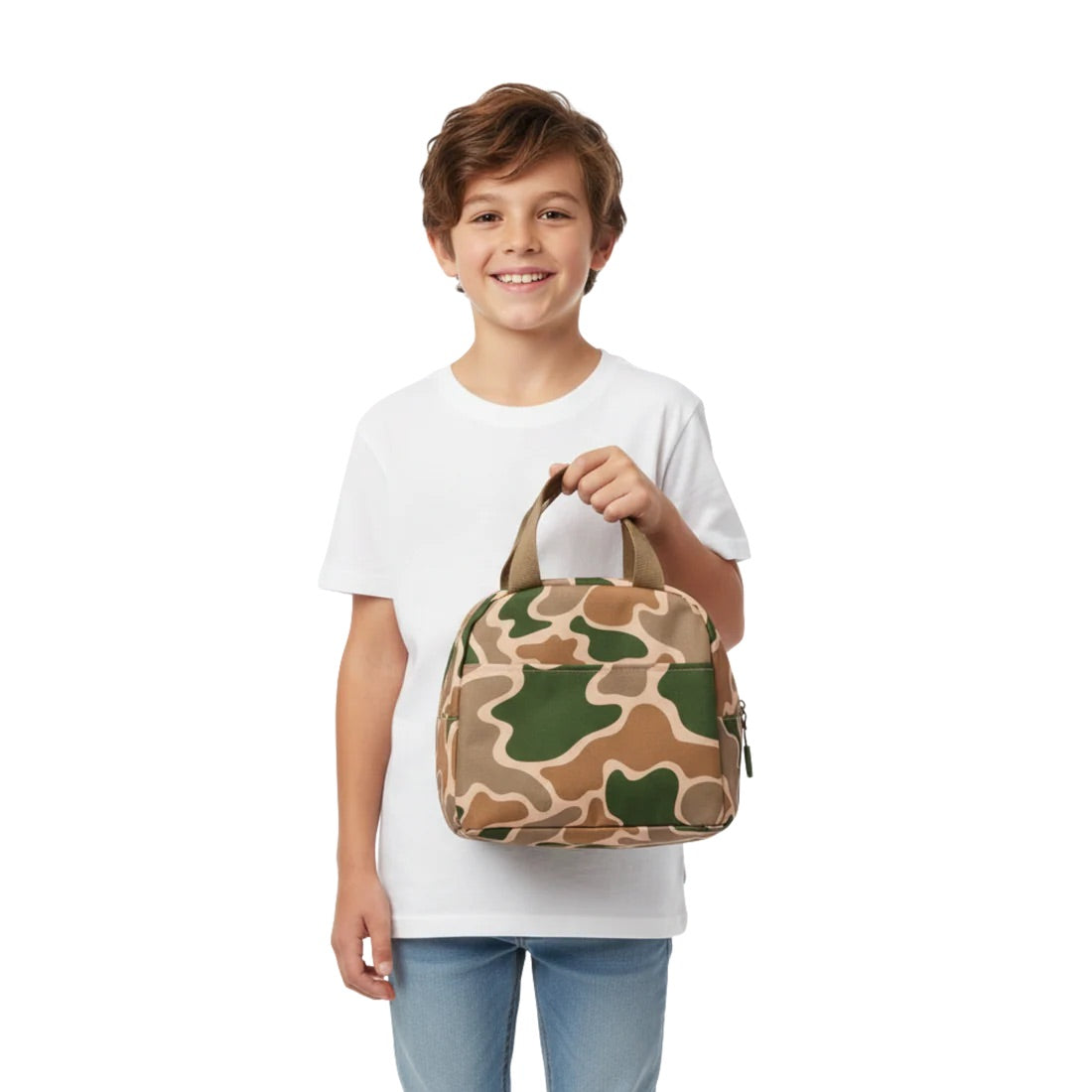 Jane Marie Kids Boys Shadow Ops Camouflage Water Resistant School Lunch Box