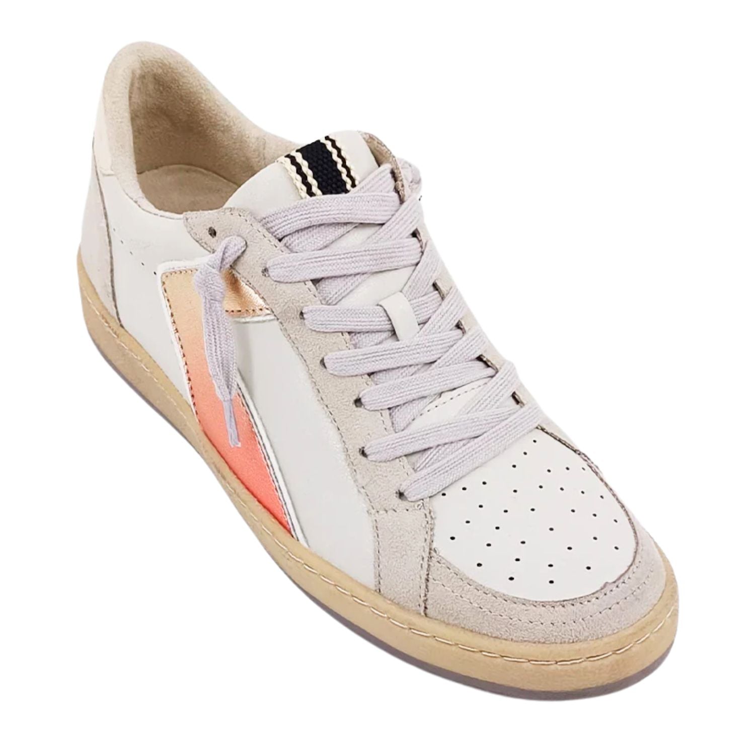 Shu Shop Womens Salma Vintage Fashion Sneakers, Metallic Red