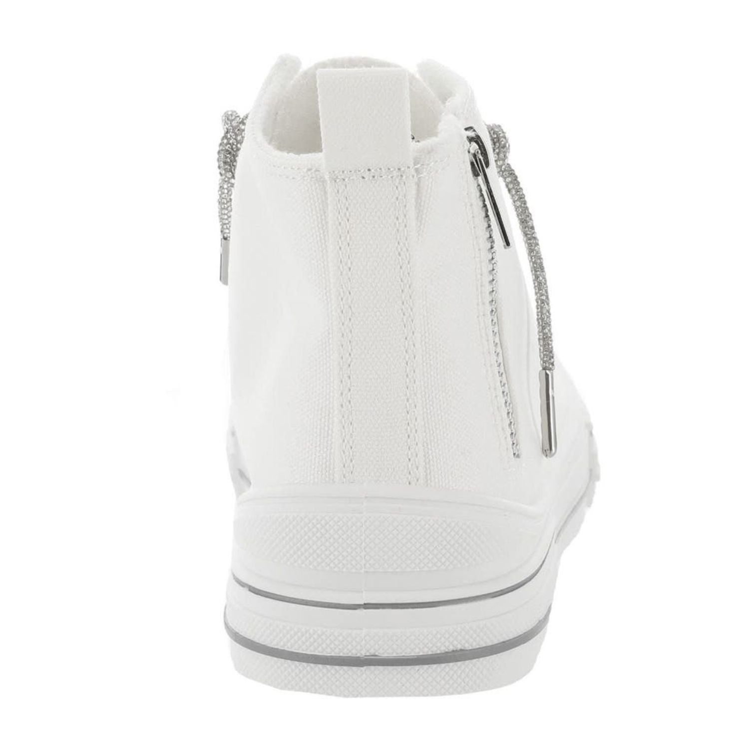 Very G Womens Cora Bling Lace High Top Sneaker, White