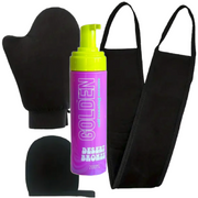 Desert Bronze Bundle Set, 1 Desert Bronze Self Tanner Mousse + Mitt + Back Applicator!