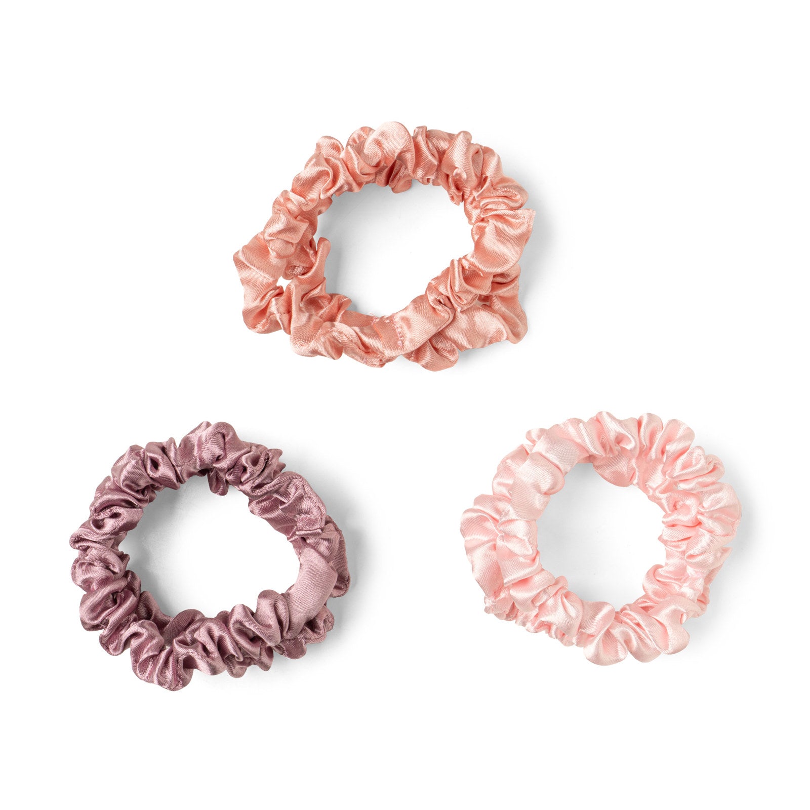 Crush Take Care Satin Scrunchies- 6 Pack