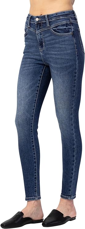 Judy Blue Womens High Waist Front Yoke Skinny Jeans