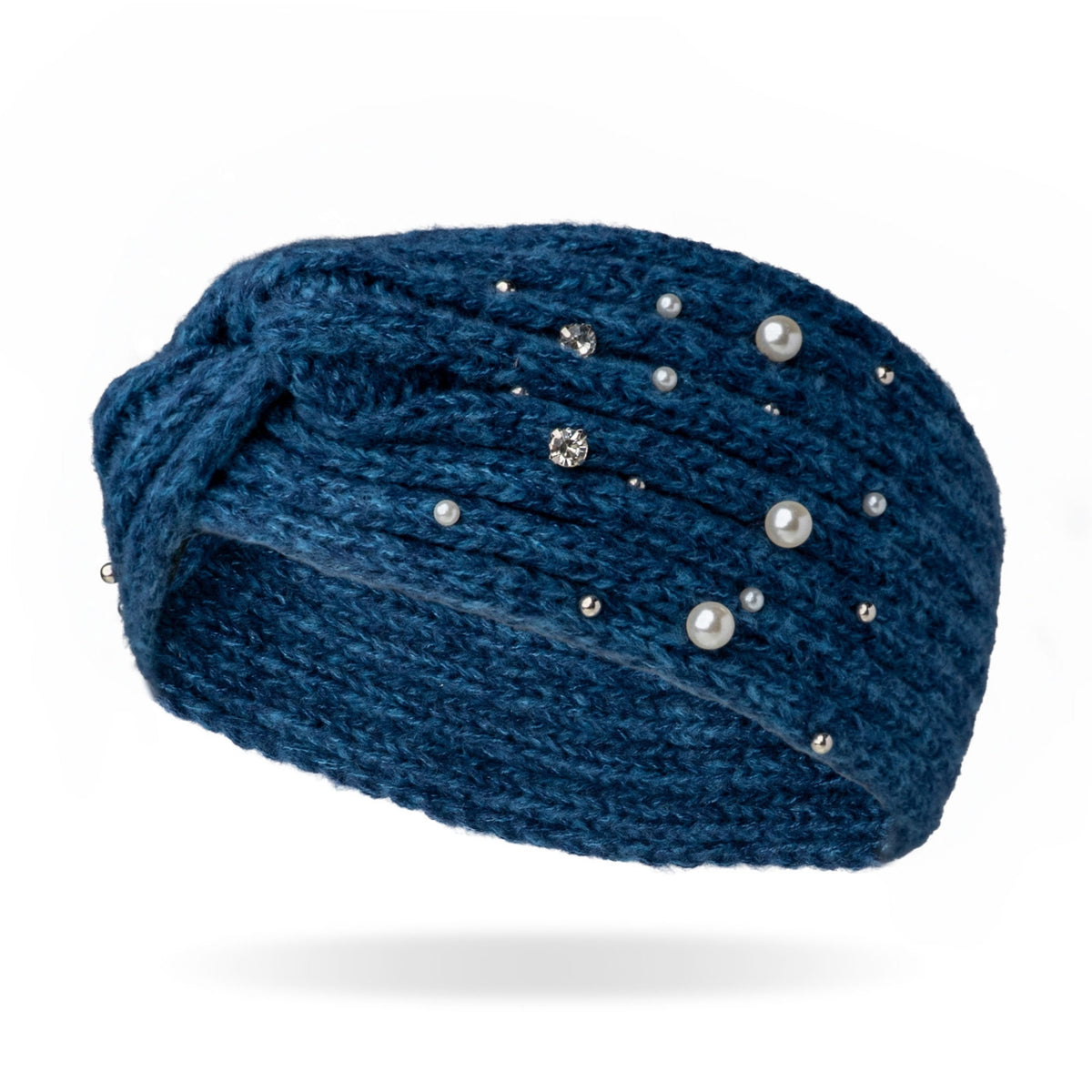 Britt's Knits Rhinestone and Pearl Starlight Headwarmer