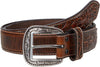 Ariat Mens Embossed Tabs Marbled Distressed Leather Belt