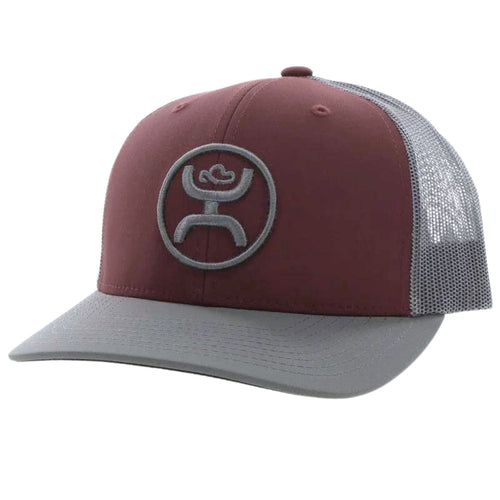 Hooey Mens O Classic Embroidered Logo 6-Panel Adjustable Trucker Hat