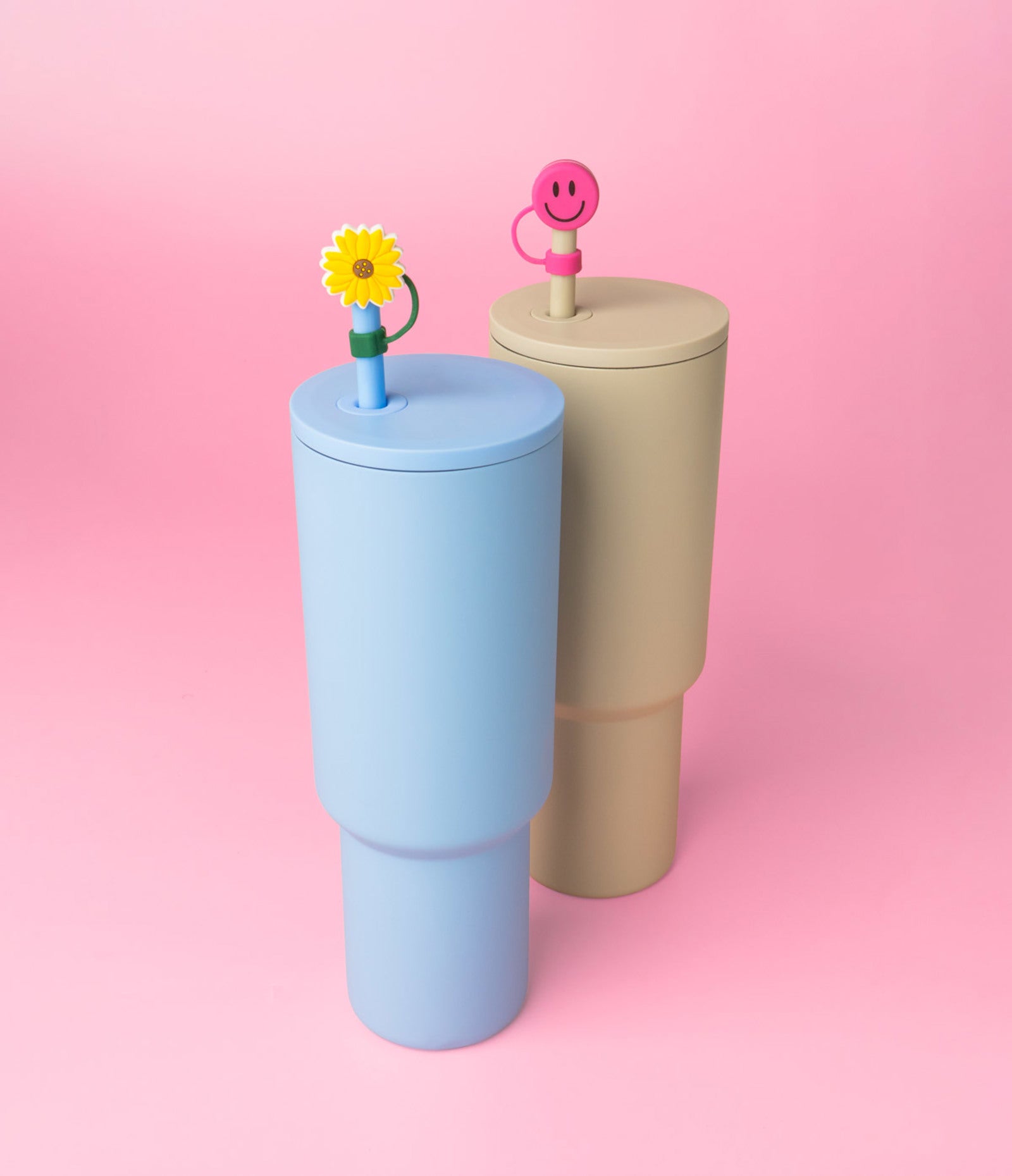 Crush Thirst Trap Cute Silicone Straw Toppers- 3 Pack