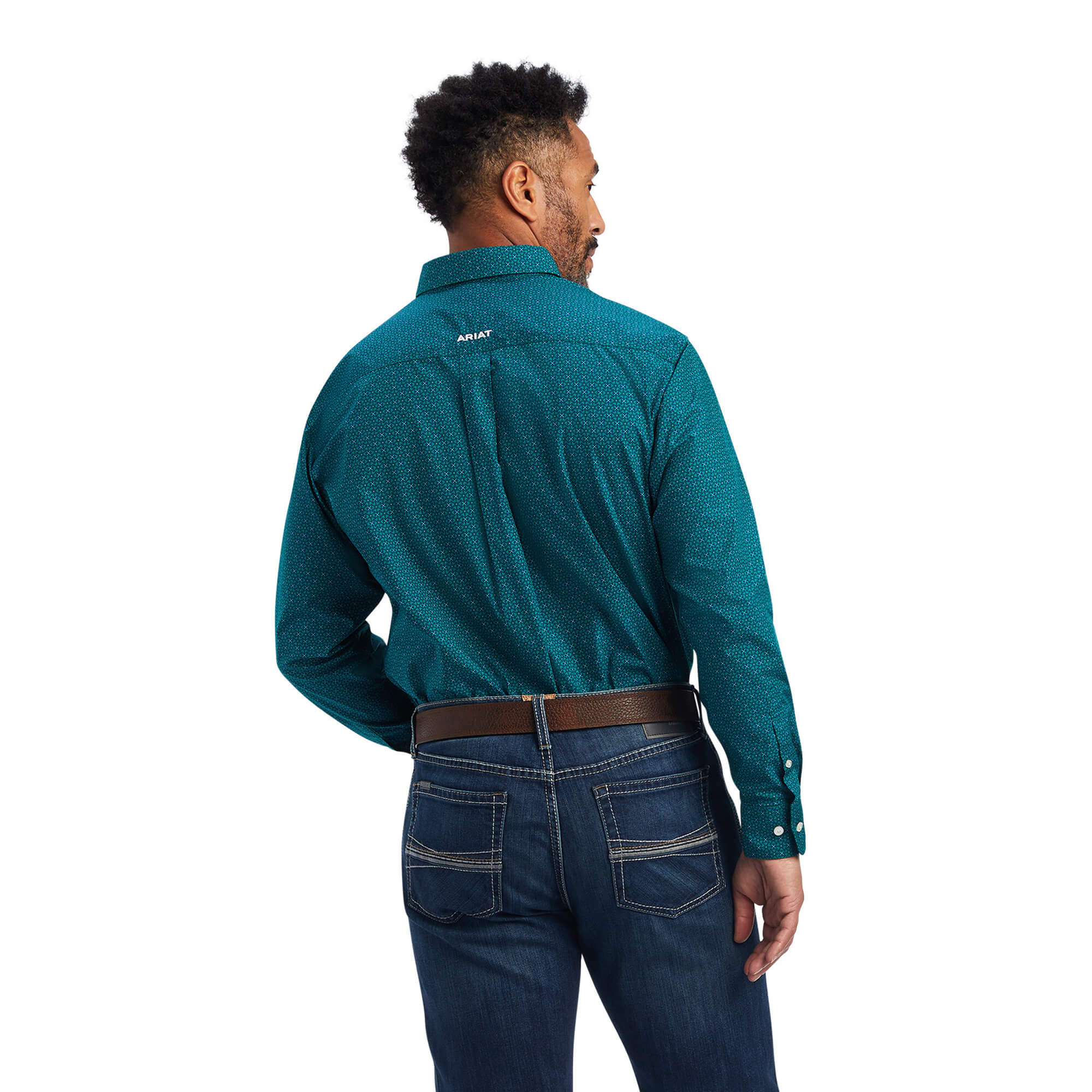 Ariat Mens Benson Classic Fit Long Sleeve Button Down Patterned Shirt