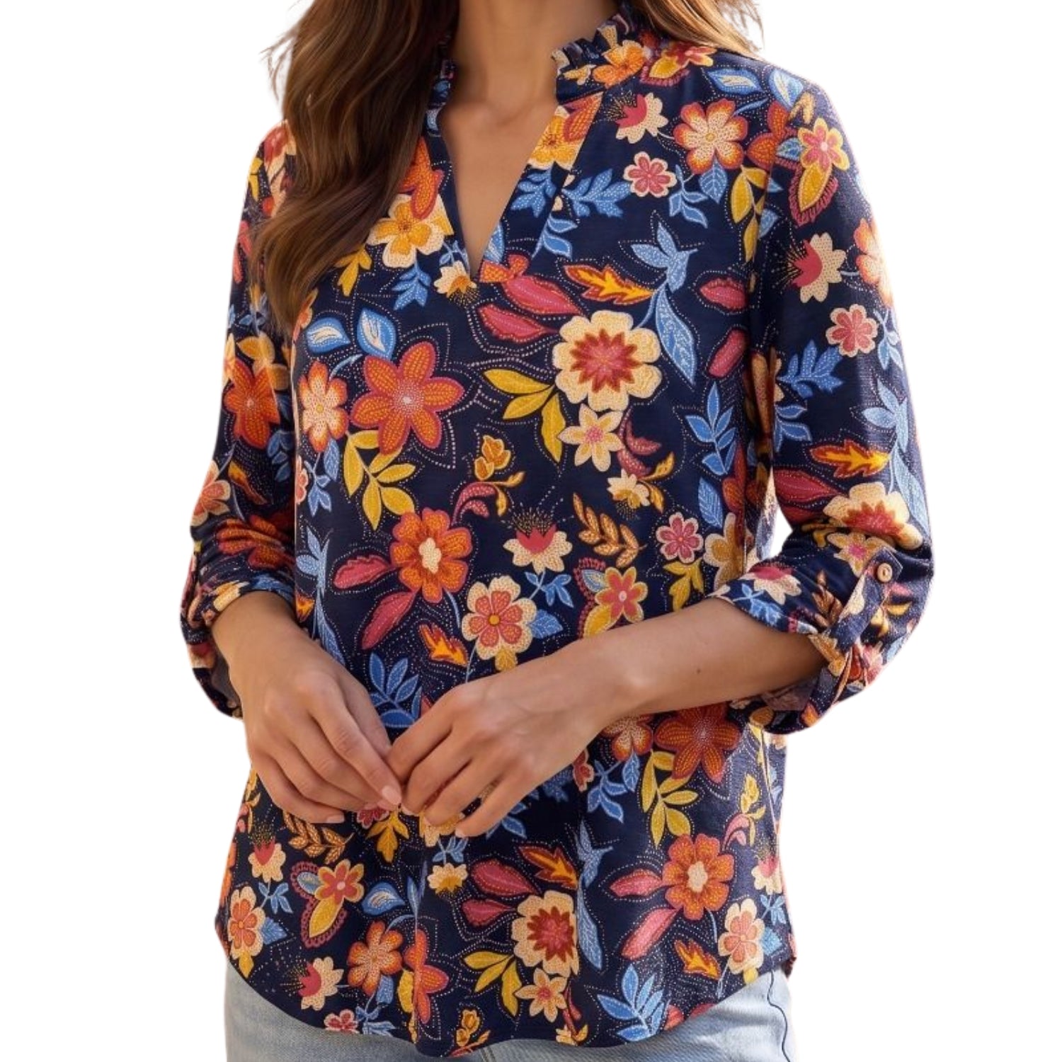 Dear Scarlett Womens Lizzy Wrinkle-free Blouse