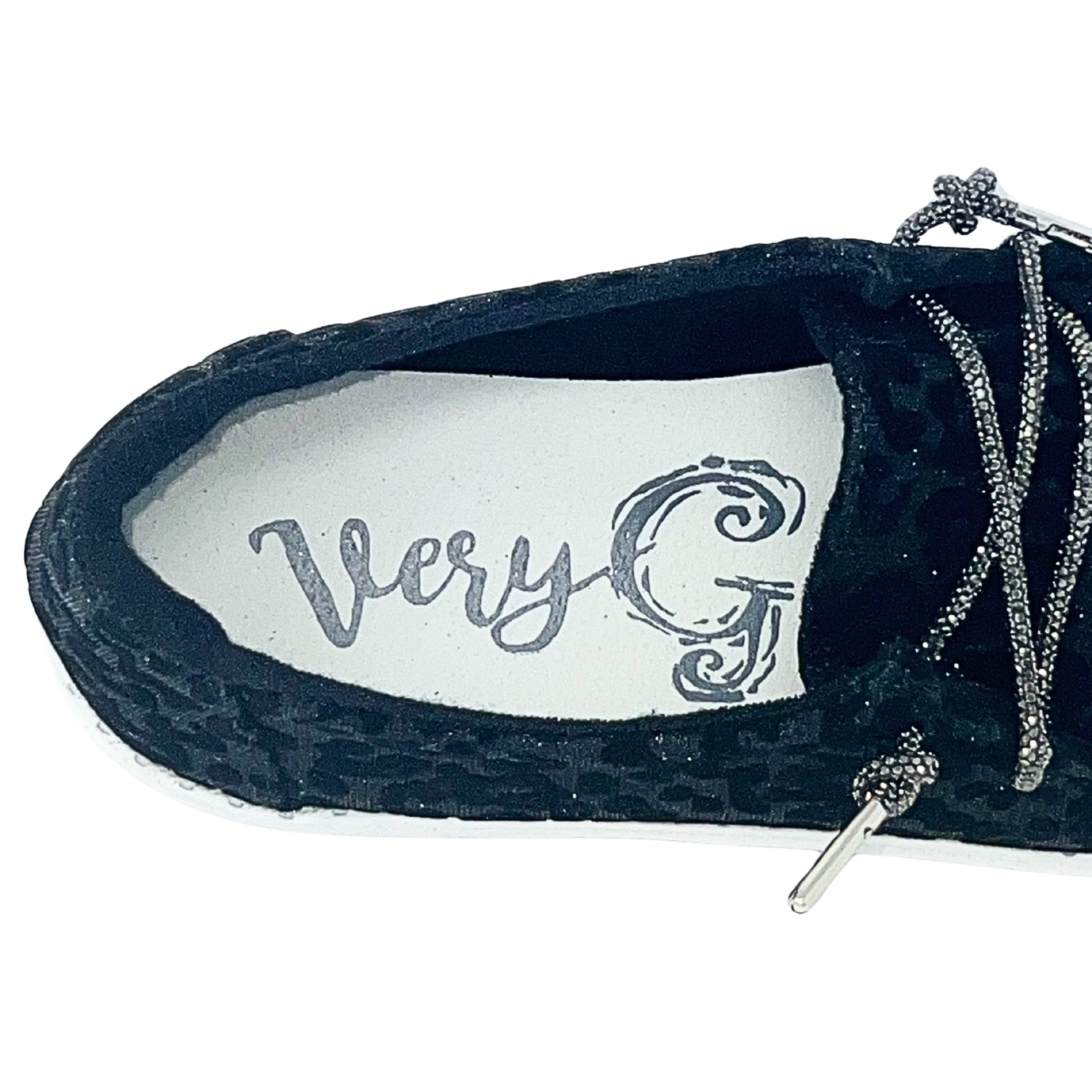 Very G Women's Holly Leopard Print Slip-On Boat Shoe Casual Loafers, Black