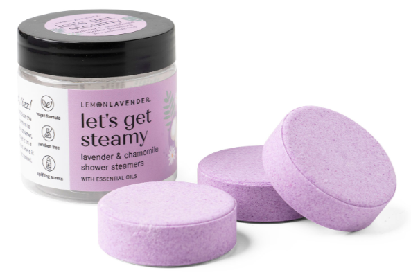 Lemon Lavender Let's Get Steamy Shower Steamers with Essential Oils