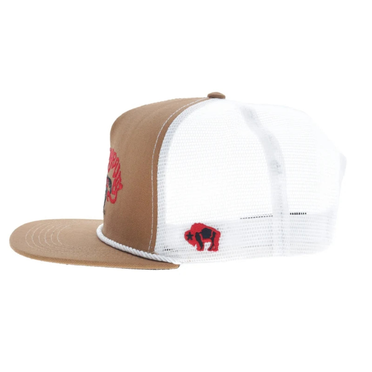 Hooey Bad Company Rodeo Hat Tan & White w/Black & Red Logo