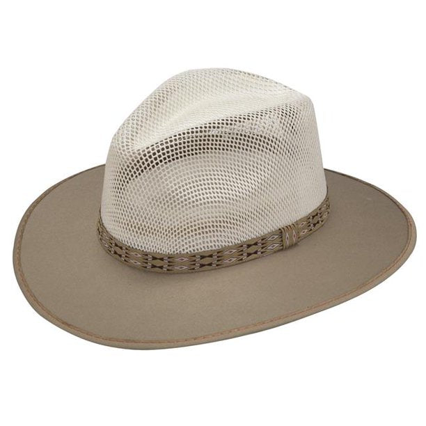 Alamo Hats Mens Bangora Tycoon Western Hat (Two-Tone, 7)