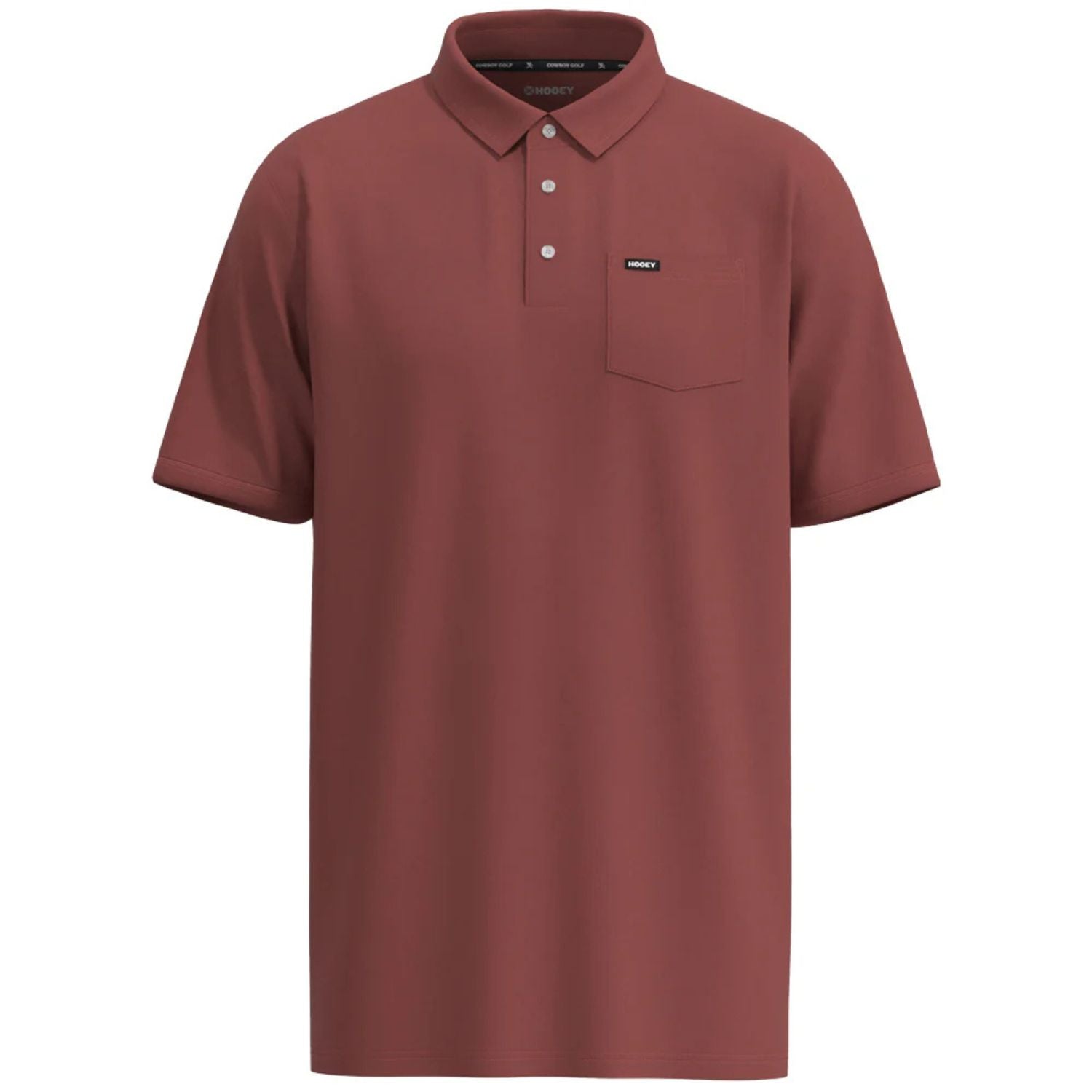 Hooey Mens Hot Shot Marsala Short Sleeve Polo Shirt