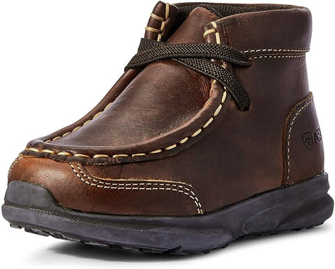 M & F Western Double Barrel Toddler Boys Dylan Cowboy Boot Square Toe (Brown,4)