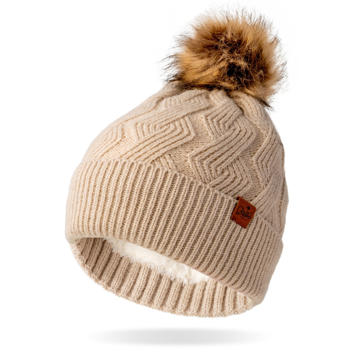Britt's Knits Diamond Weave Mainstay Pom Hat