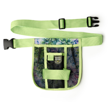 Seed & Sprout Gardening Tool Belt, Adjustable, Utility Connectors and Organizer Pockets