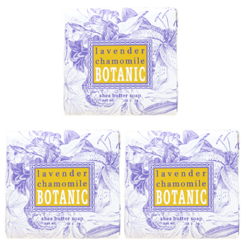 Greenwich Bay Trading Co. Botanic 1.9oz Soaps, Lavender Chamomile, 3 Pack