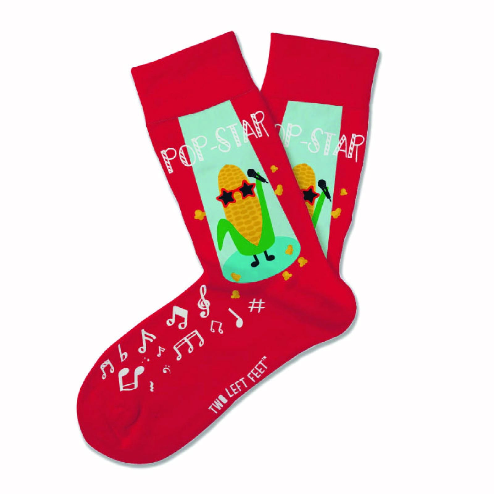 Two Left Feet Printed Kid Sock, Small Feet