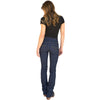 Kimes Ranch Womens Betty Mid Rise Denim Jeans, Dark Indigo