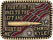 Montana Silversmiths To the Left and Right of Me Chris Kyle Attitude Belt Buckle