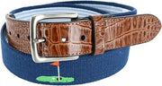 Greg Norman Mens Flag Golf Webbed Belt