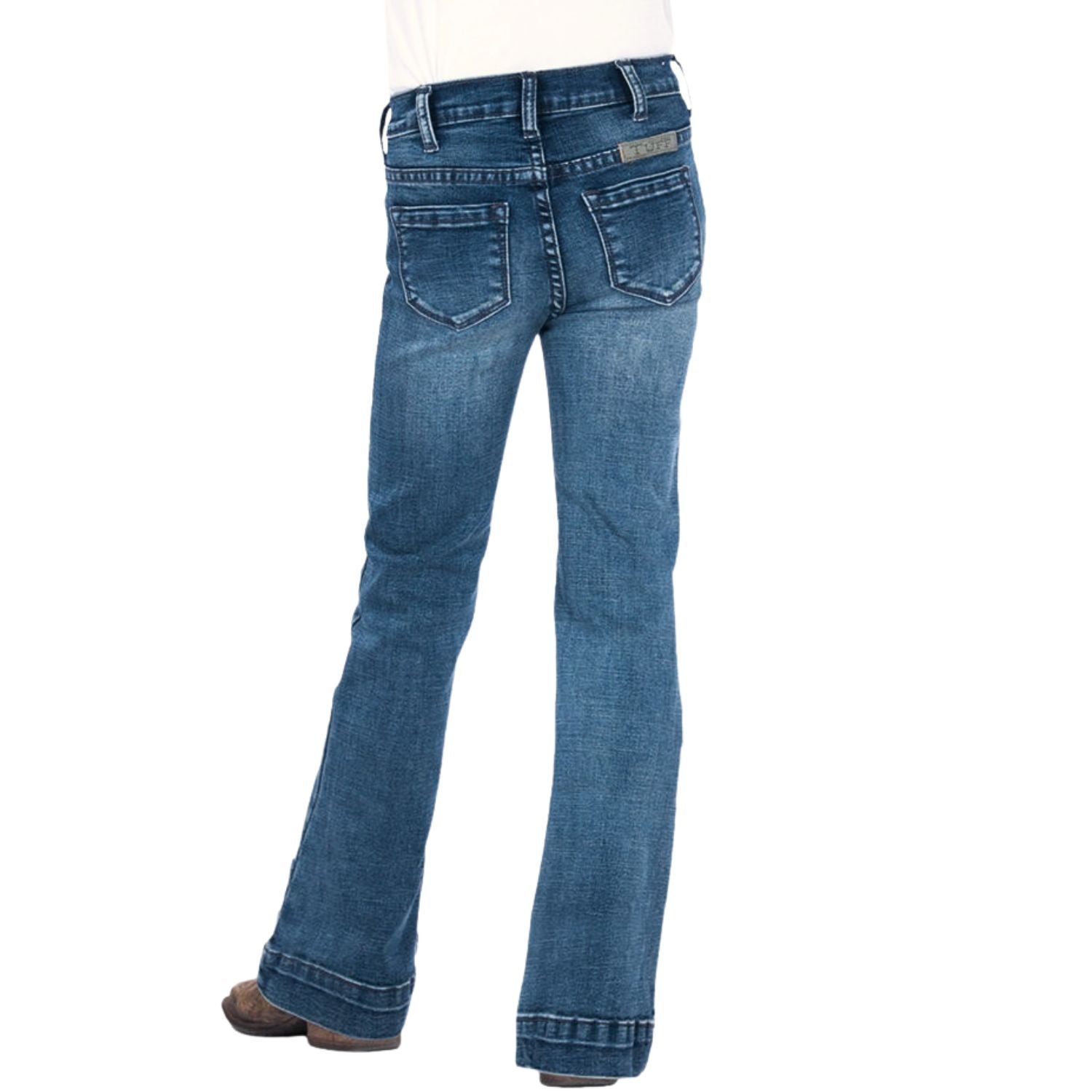 Cowgirl Tuff Girls Just Tuff Western Mid Rise Medium Trouser Jeans