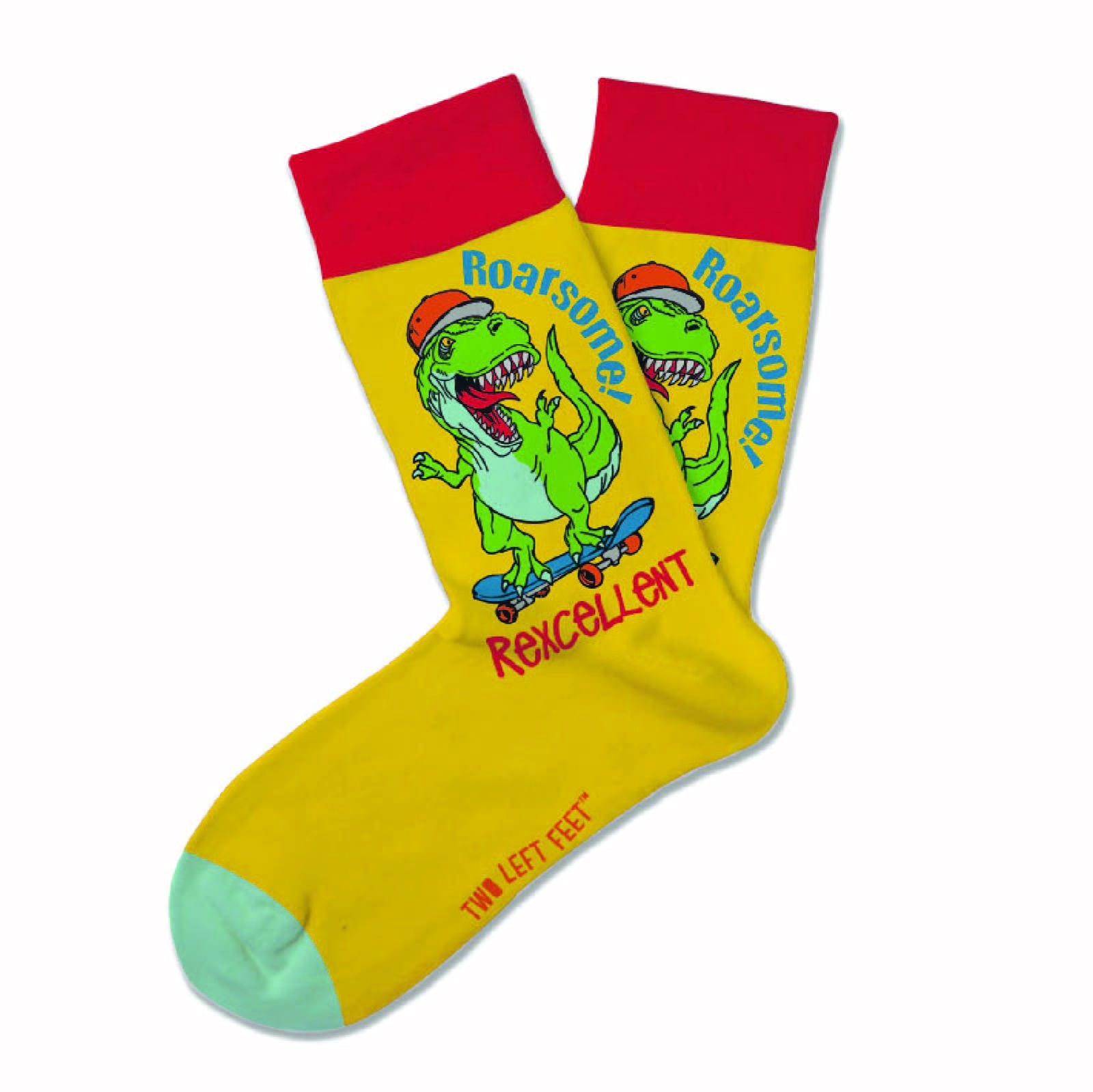 Two Left Feet Printed Kid Sock, Small Feet