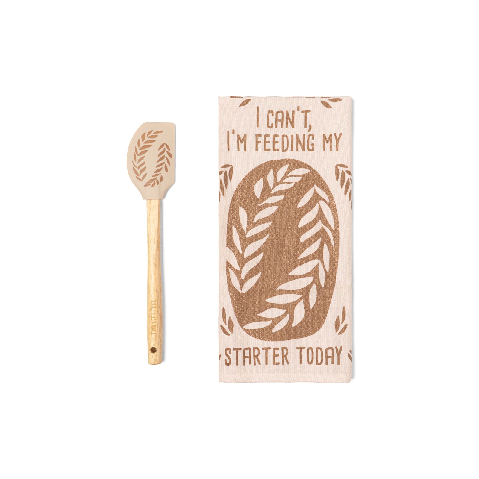 Two Left Feet The Reluctant Chef Tea Towel & Spatula Gift Set