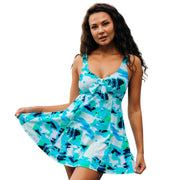 Heat Swimwear Womens Missy Bow Front Swimdress, Aqualina