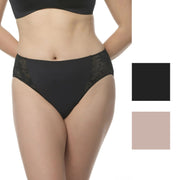 TC Intimates Womens Luxe Dreamer High-Cut Matte Micro and Lace Brief Panties