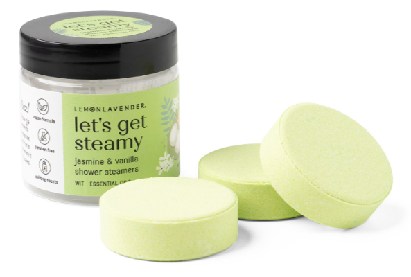 Lemon Lavender Let's Get Steamy Shower Steamers with Essential Oils