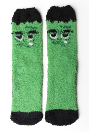 Toasty Terrors Fuzzy Socks, Stay Wicked Warm Halloween Socks, Assorted
