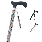 Jacqueline Kent Sugar Cane Adjustable Aluminum Crystal Cane