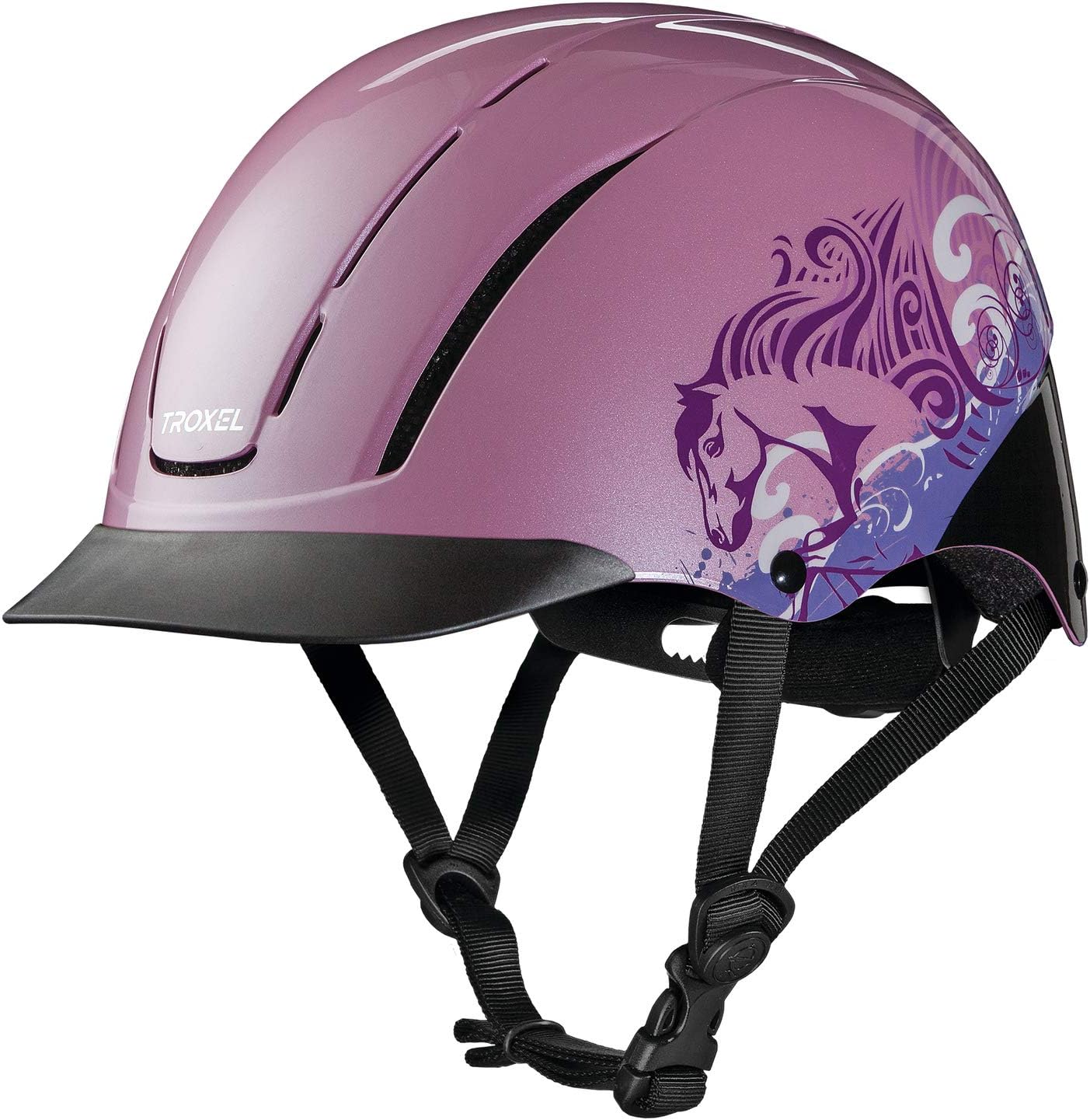 Troxel Spirit Low Profile Riding DialFit Equestrian Helmet, Pink Dreamscape