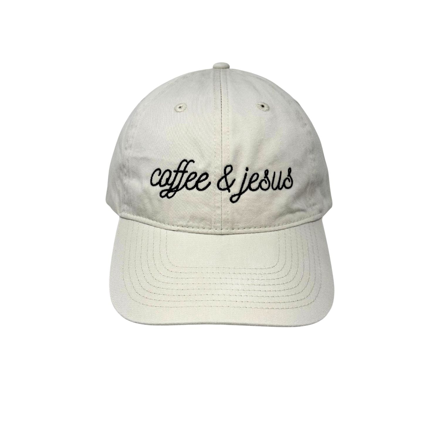Seminole Outfitters Womens Washed Cotton Adjustable Dad Hat, Coffee & Jesus