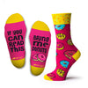 Two Left Feet Printed Adult Sock, Big Feet