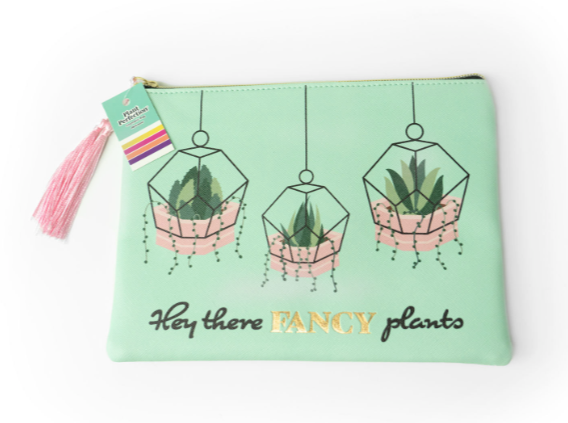 Olivia Moss Plant Perfection Cosmetic Make Up Bag, Aloe Gorgeous, Fancy Plants